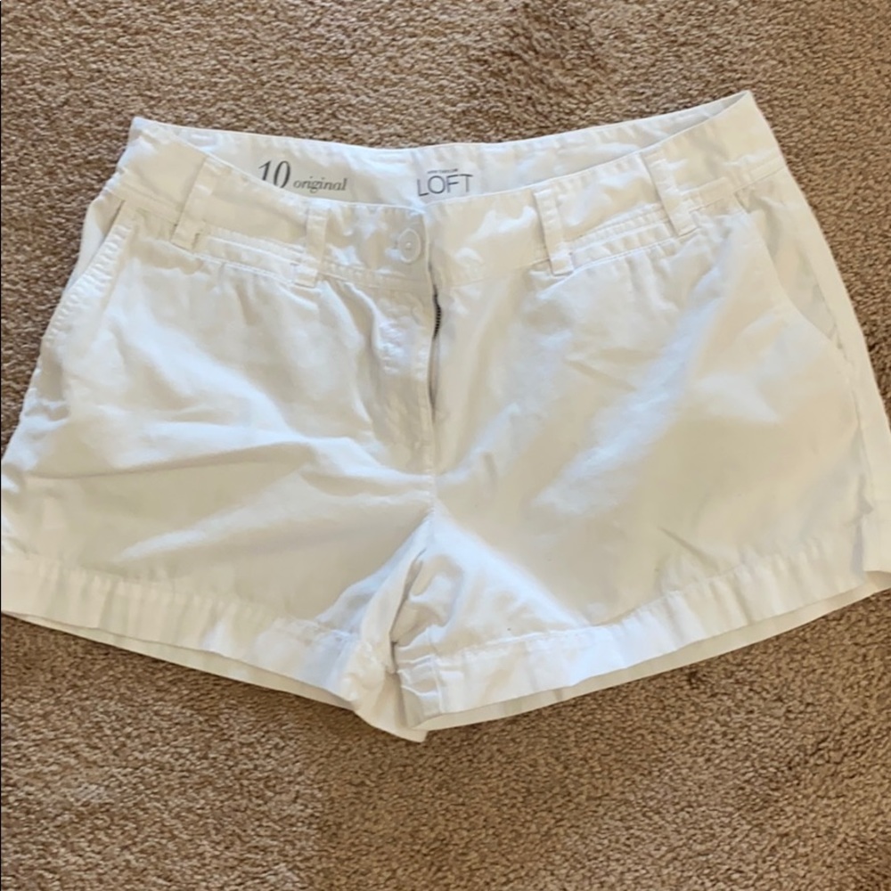 Loft White Shorts